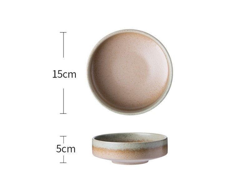 Medieval Japanese Ceramic Dishes Set Household Tableware - Grand Goldman