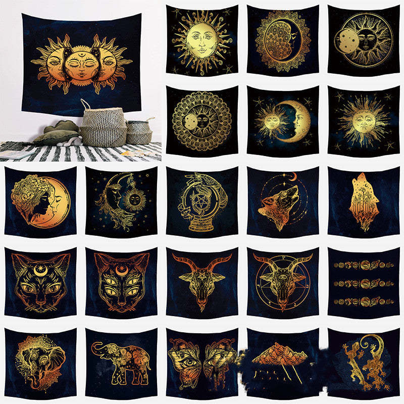 Medieval Tapestry Vintage Ornament Hanging Cloth - Grand Goldman