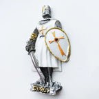 Mediterranean Cyprus Silver Sword Warrior Fridge Magnet  Creative Tourism Decorative Crafts Magnetic Refrigerator Stickers - Grand Goldman