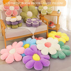 Menoeceus Flower Pillow, Pink Flower Shaped Throw Pillow, Cute Decorative Pillow for Room, Floor Pillow, Aesthetic Pillows for Bed Couch Chair, 15.7" - Grand Goldman