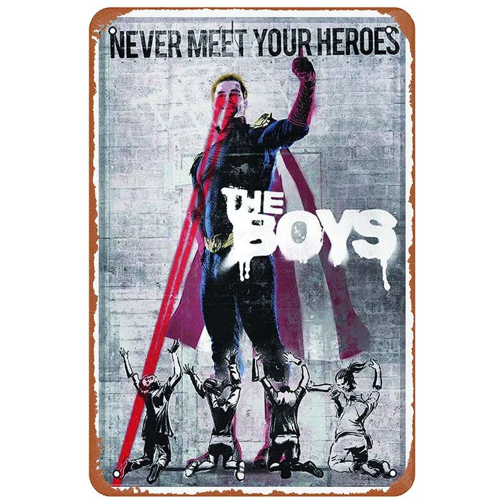 Metal Tin Signs Die Hard Dawn of the Dead Movie Posters Plate Wall Decor for Home Film Bars Man Cave Cafe Clubs Garage Retro - Grand Goldman