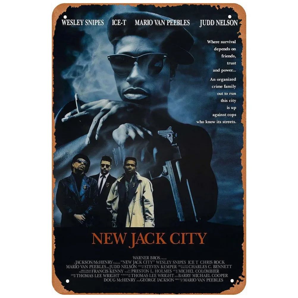 Metal Tin Signs Die Hard Dawn of the Dead Movie Posters Plate Wall Decor for Home Film Bars Man Cave Cafe Clubs Garage Retro - Grand Goldman