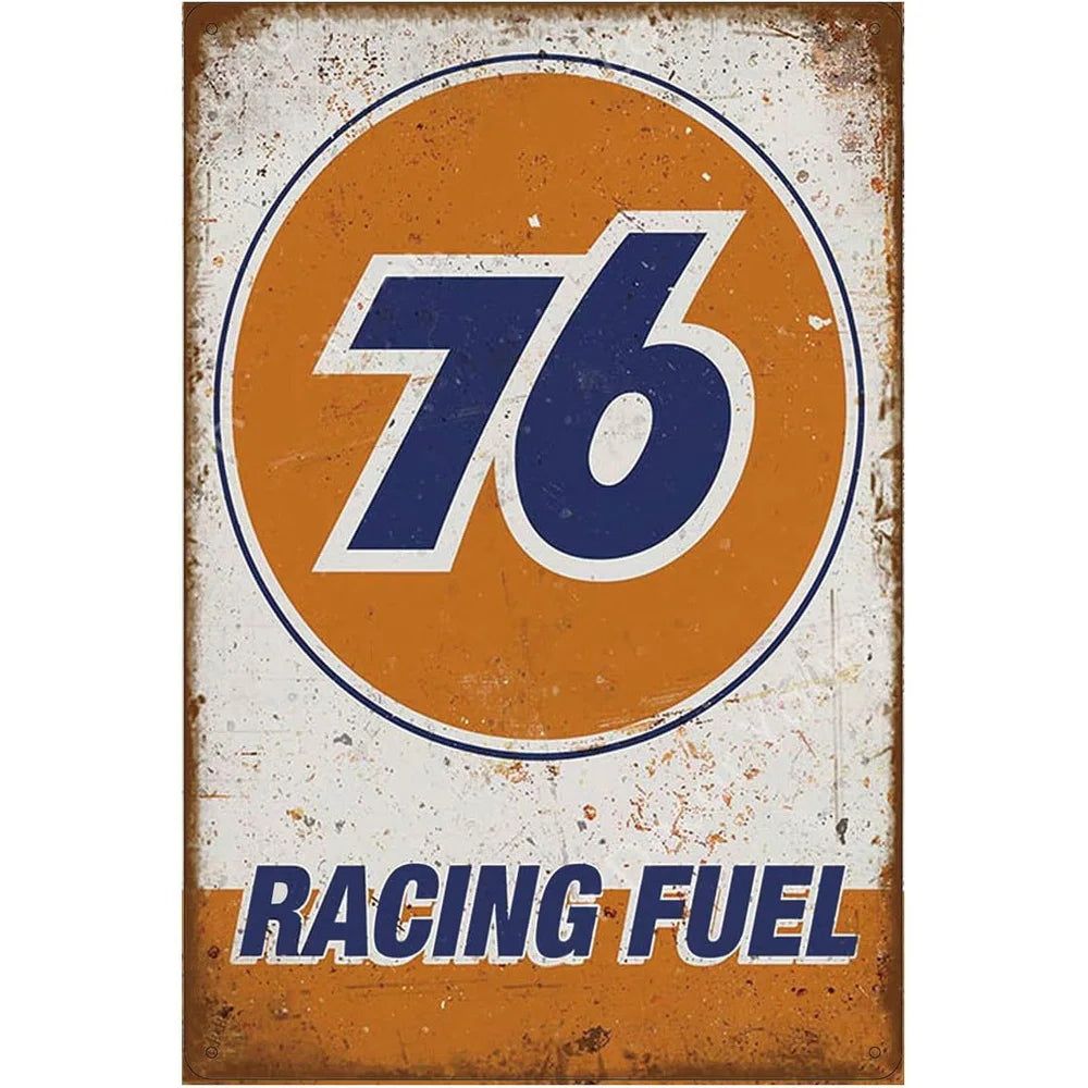 Metal Tin Signs Vintage Camel Gulf Oilzum Gas Oil Posters Plate Wall Decor for Home Bars Garage Cafe Clubs Retro Poster Plaque - Grand Goldman