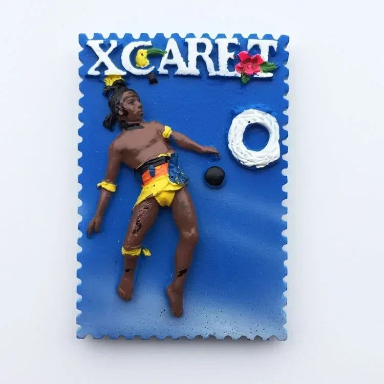 Mexico CANCUN Tourist Souvenirs Fridge Magnets Margaritaville Chichen Itza Magnetic Refrigerator Stickers Home Decoration Gifts - Grand Goldman