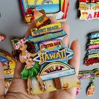 Mexico Cuba Philippines Miami Puerto Rico Sri Lanka Malaysia Mauritius London Bus Travel Souvenir Magnetic Wood Fridge Sticker - Grand Goldman