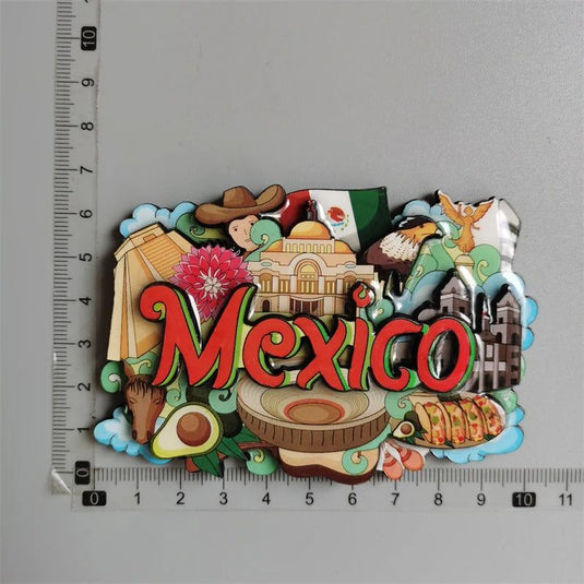 Mexico Cuba Philippines Miami Puerto Rico Sri Lanka Malaysia Mauritius London Bus Travel Souvenir Magnetic Wood Fridge Sticker - Grand Goldman