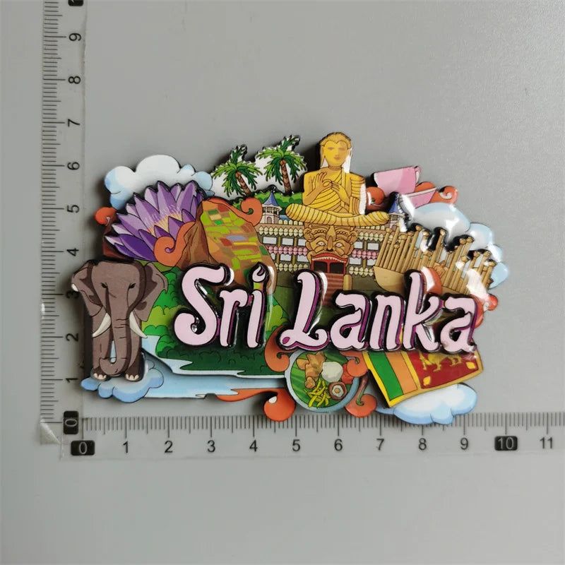 Mexico Cuba Philippines Miami Puerto Rico Sri Lanka Malaysia Mauritius London Bus Travel Souvenir Magnetic Wood Fridge Sticker - Grand Goldman