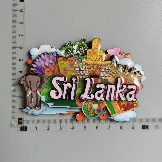 Mexico Cuba Philippines Miami Puerto Rico Sri Lanka Malaysia Mauritius London Bus Travel Souvenir Magnetic Wood Fridge Sticker - Grand Goldman