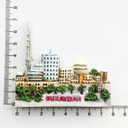 Middle East Saudi Arabia Fridge Magnet Bahrain Dammam Madinah Makkah Buraydah Tourism Decoration Resin Refrigerator Sticker - Grand Goldman