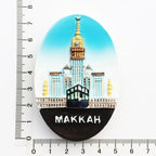 Middle East Saudi Arabia Fridge Magnet Bahrain Dammam Madinah Makkah Buraydah Tourism Decoration Resin Refrigerator Sticker - Grand Goldman