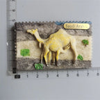 Middle East Saudi Arabia Fridge Magnet Bahrain Dammam Madinah Makkah Buraydah Tourism Decoration Resin Refrigerator Sticker - Grand Goldman