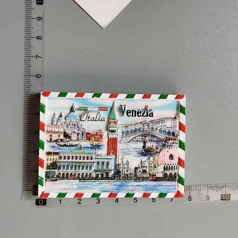 Milan Fridge Magnets Italy Landmark Tourism Memorial Decorative Crafts Turtles Bus Bike Magnet Fridge Magnets Home Decoration - Grand Goldman