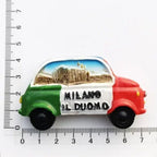 Milan Fridge Magnets Italy Landmark Tourism Memorial Decorative Crafts Turtles Bus Bike Magnet Fridge Magnets Home Decoration - Grand Goldman