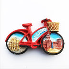 Milan Fridge Magnets Italy Landmark Tourism Memorial Decorative Crafts Turtles Bus Bike Magnet Fridge Magnets Home Decoration - Grand Goldman