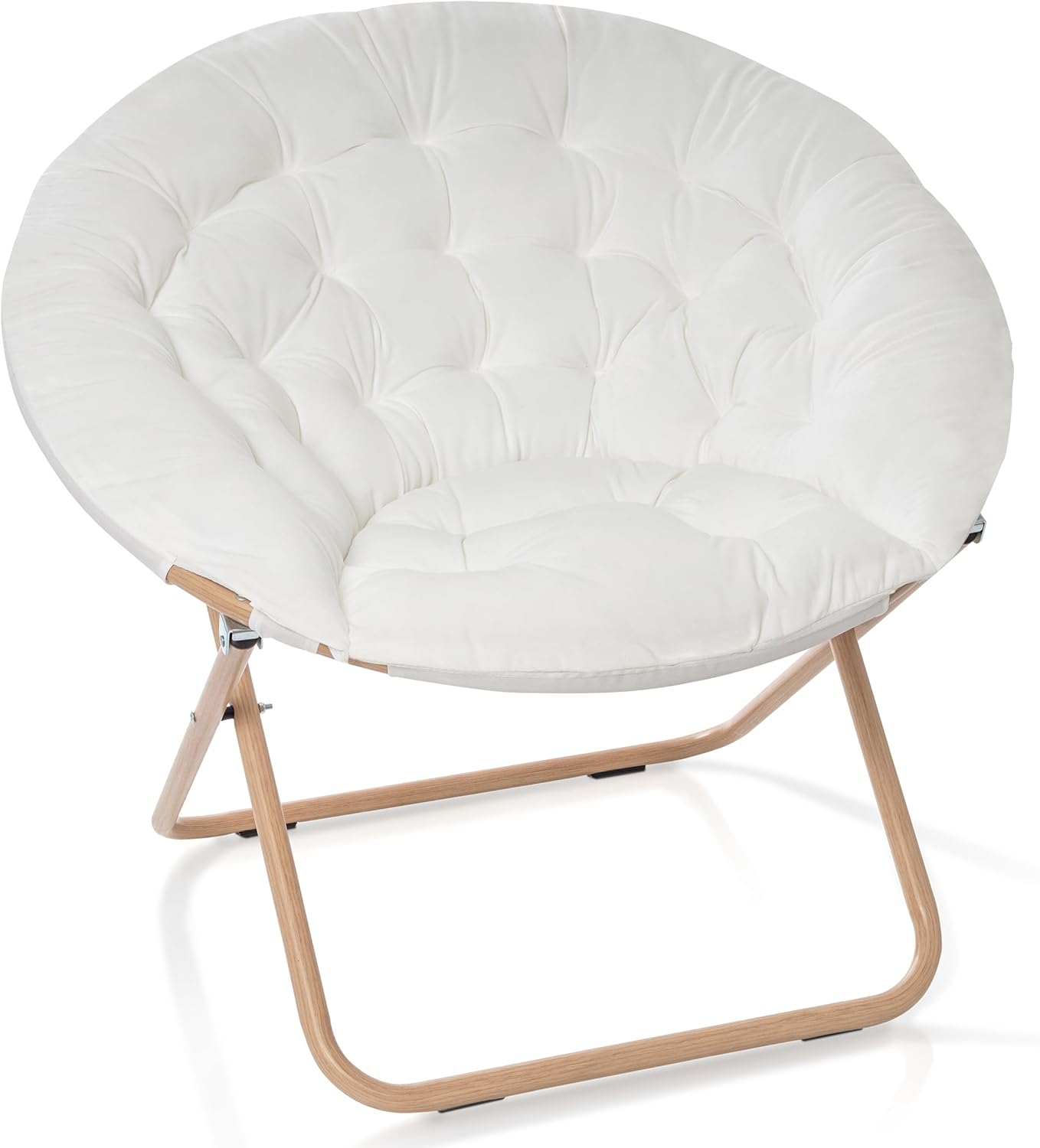 Milliard Cozy Chair/Faux Fur Saucer Chair for Bedroom/X-Large,25D x 38W x 34H in (Grey) - Grand Goldman