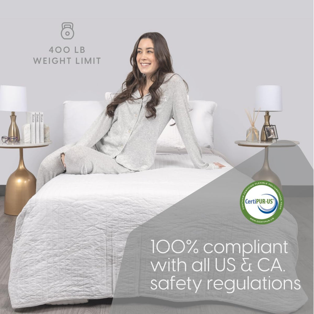 Milliard Deluxe Diplomat Folding Bed – Twin Size - with Luxurious Memory Foam Mattress and a Super Strong Sturdy Frame – 75” x 38 - Grand Goldman