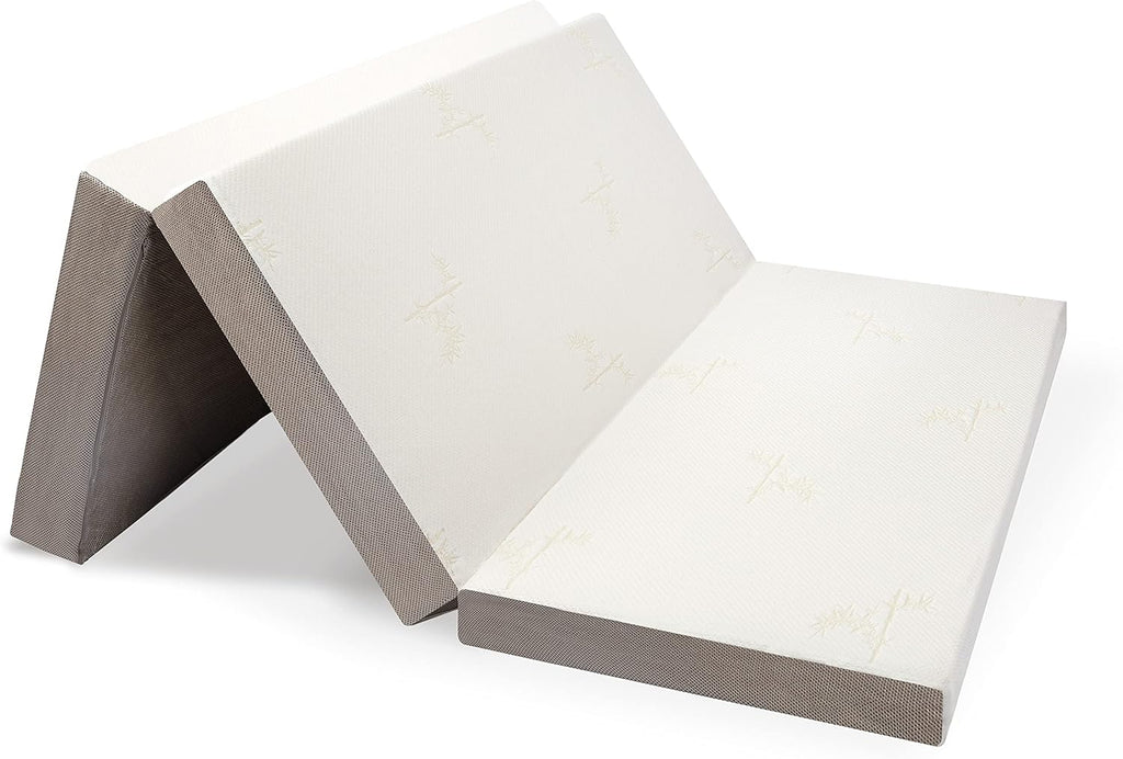 Milliard Tri-Folding Memory Foam Foldable Memory Foam Mattress with Washable Cover, Queen Size (78"x58"x6") - Grand Goldman