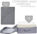 Milliard Tri-Folding Memory Foam Foldable Memory Foam Mattress with Washable Cover, Queen Size (78"x58"x6") - Grand Goldman