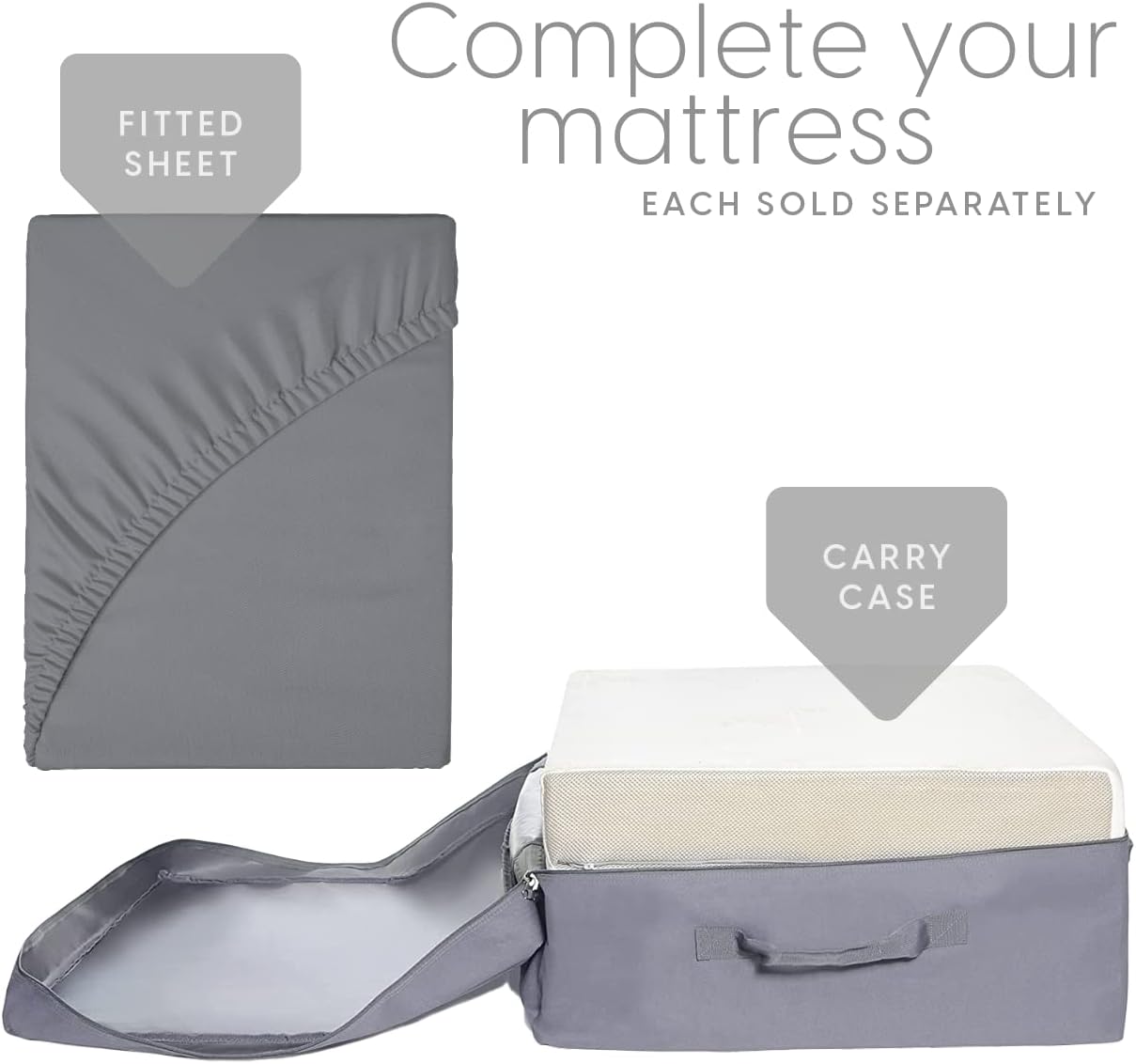 Milliard Tri-Folding Memory Foam Foldable Memory Foam Mattress with Washable Cover, Queen Size (78"x58"x6") - Grand Goldman