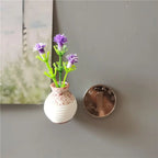 Mini Floral Vase Fridge Stickers 3d Flower Arrangement Vase Fridge Magnet DIY Handmade Korean Kitchen Plant Decorative Magnets - Grand Goldman