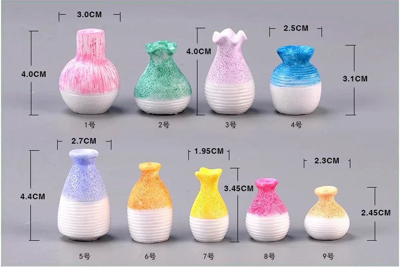 Mini Floral Vase Fridge Stickers 3d Flower Arrangement Vase Fridge Magnet DIY Handmade Korean Kitchen Plant Decorative Magnets - Grand Goldman