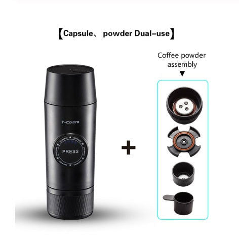 Mini Espresso Coffee Maker Portable Rechargeable  Mech - Grand Goldman