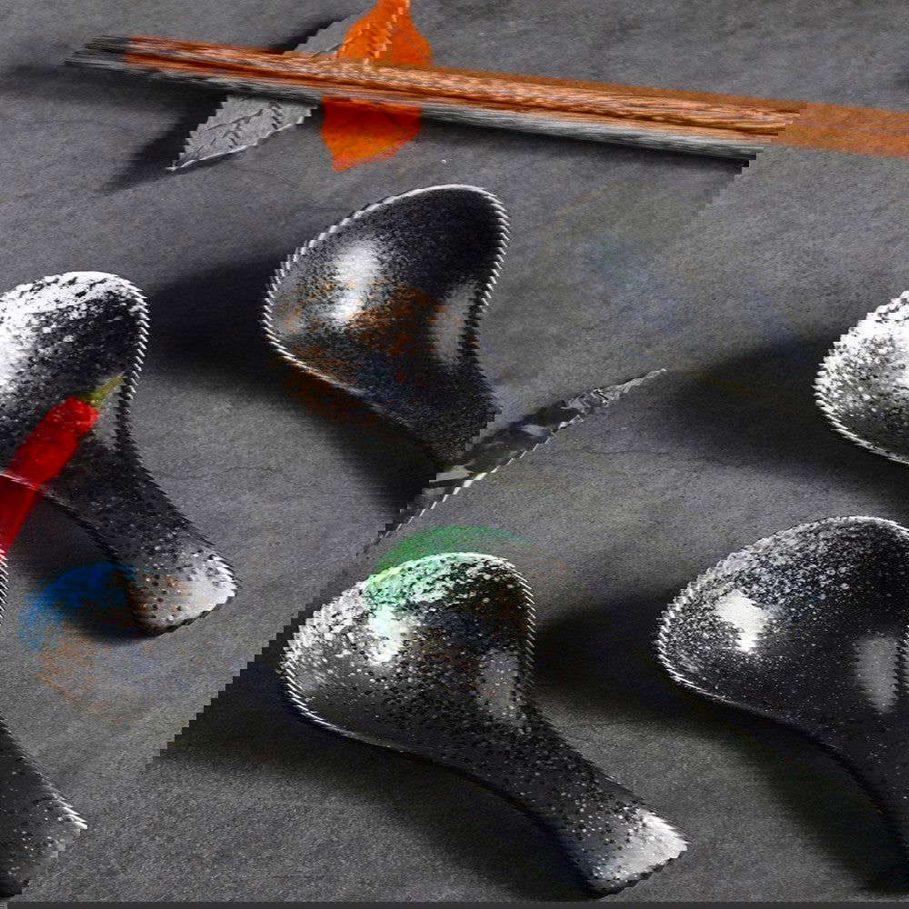 Minimalist Japanese Style Ceramic Household Small Spoon - Grand Goldman