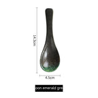 Minimalist Japanese Style Ceramic Household Small Spoon - Grand Goldman