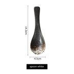 Minimalist Japanese Style Ceramic Household Small Spoon - Grand Goldman