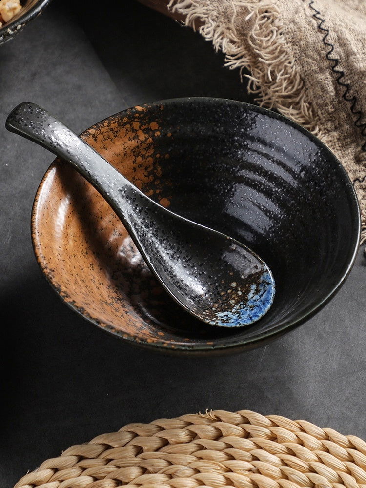 Minimalist Japanese Style Ceramic Household Small Spoon - Grand Goldman