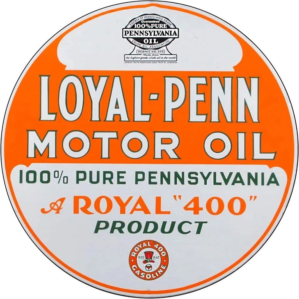 Mobile Esso Red Rose Beeline Motor Oil Gasonline Round Metal Tin Signs Garage Gas Oil Station Bar Cafe Man Cave Retro Wall Decor - Grand Goldman