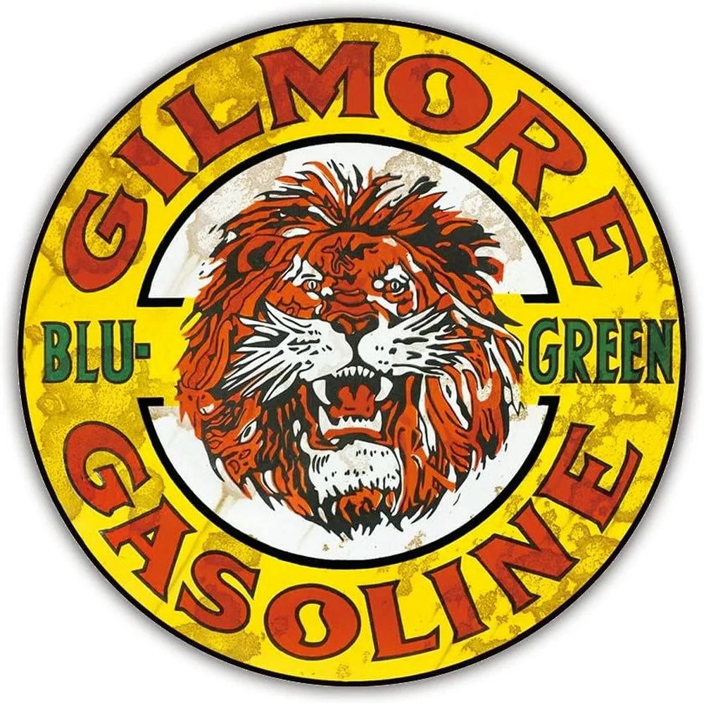 Mobile Esso Red Rose Beeline Motor Oil Gasonline Round Metal Tin Signs Garage Gas Oil Station Bar Cafe Man Cave Retro Wall Decor - Grand Goldman