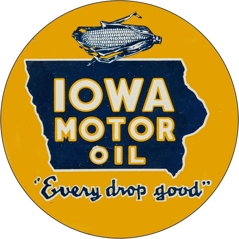 Mobile Esso Red Rose Beeline Motor Oil Gasonline Round Metal Tin Signs Garage Gas Oil Station Bar Cafe Man Cave Retro Wall Decor - Grand Goldman