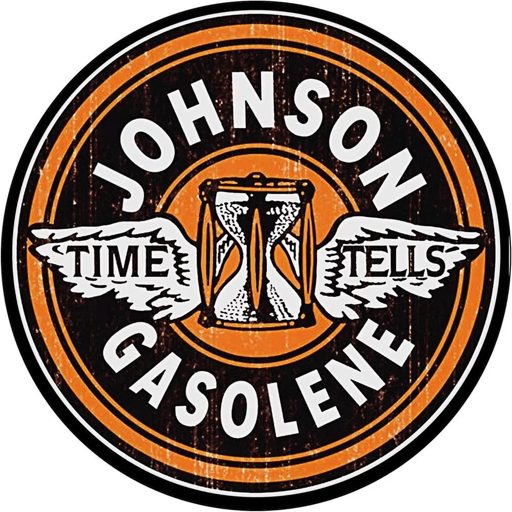 Mobile Esso Red Rose Beeline Motor Oil Gasonline Round Metal Tin Signs Garage Gas Oil Station Bar Cafe Man Cave Retro Wall Decor - Grand Goldman