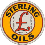 Mobile Esso Red Rose Beeline Motor Oil Gasonline Round Metal Tin Signs Garage Gas Oil Station Bar Cafe Man Cave Retro Wall Decor - Grand Goldman