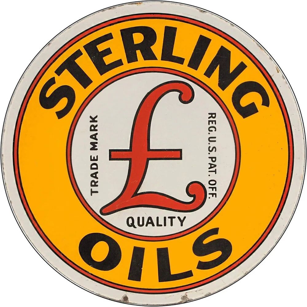 Mobile Esso Red Rose Beeline Motor Oil Gasonline Round Metal Tin Signs Garage Gas Oil Station Bar Cafe Man Cave Retro Wall Decor - Grand Goldman