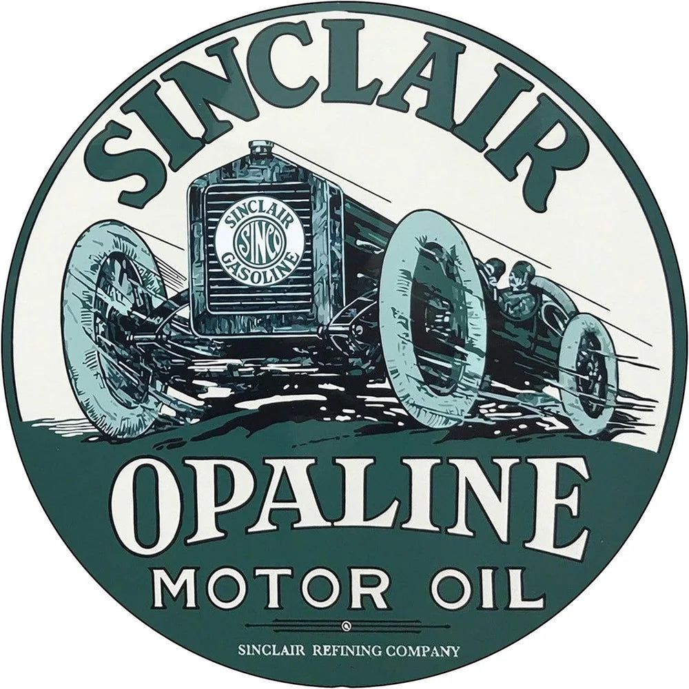 Mobile Esso Red Rose Beeline Motor Oil Gasonline Round Metal Tin Signs Garage Gas Oil Station Bar Cafe Man Cave Retro Wall Decor - Grand Goldman