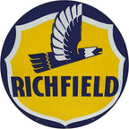 Mobile Esso Red Rose Beeline Motor Oil Gasonline Round Metal Tin Signs Garage Gas Oil Station Bar Cafe Man Cave Retro Wall Decor - Grand Goldman