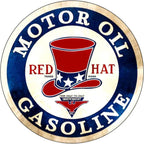 Mobile Esso Red Rose Beeline Motor Oil Gasonline Round Metal Tin Signs Garage Gas Oil Station Bar Cafe Man Cave Retro Wall Decor - Grand Goldman