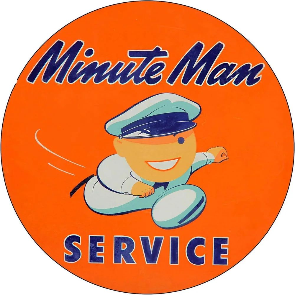 Mobile Esso Red Rose Beeline Motor Oil Gasonline Round Metal Tin Signs Garage Gas Oil Station Bar Cafe Man Cave Retro Wall Decor - Grand Goldman