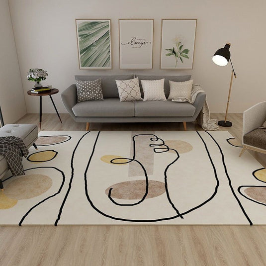 Modern Minimalist Atmosphere Living Room Carpet - Grand Goldman