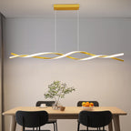 Modern Ceiling Chandelier Light, Acrylic Anti Flicker Pendant Lamp with Remote Control Dimmable 3 Color Mode & Brightness (Warm Cool Neutral Light) for Kitchen Bar Walnut - Grand Goldman