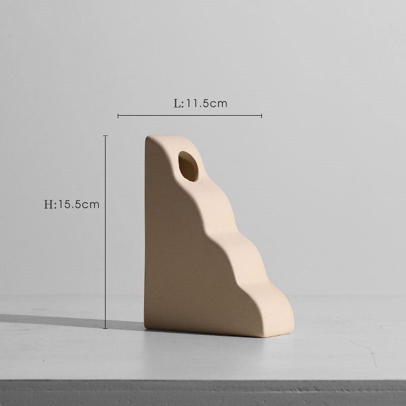 Modern Minimalist Ceramic Vase Flower Ornaments - Grand Goldman