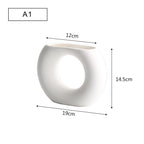 Modern Minimalist Ceramic Vase Flower Ornaments - Grand Goldman