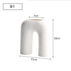 Modern Minimalist Ceramic Vase Flower Ornaments - Grand Goldman