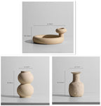 Modern Minimalist Ceramic Vase Flower Ornaments - Grand Goldman