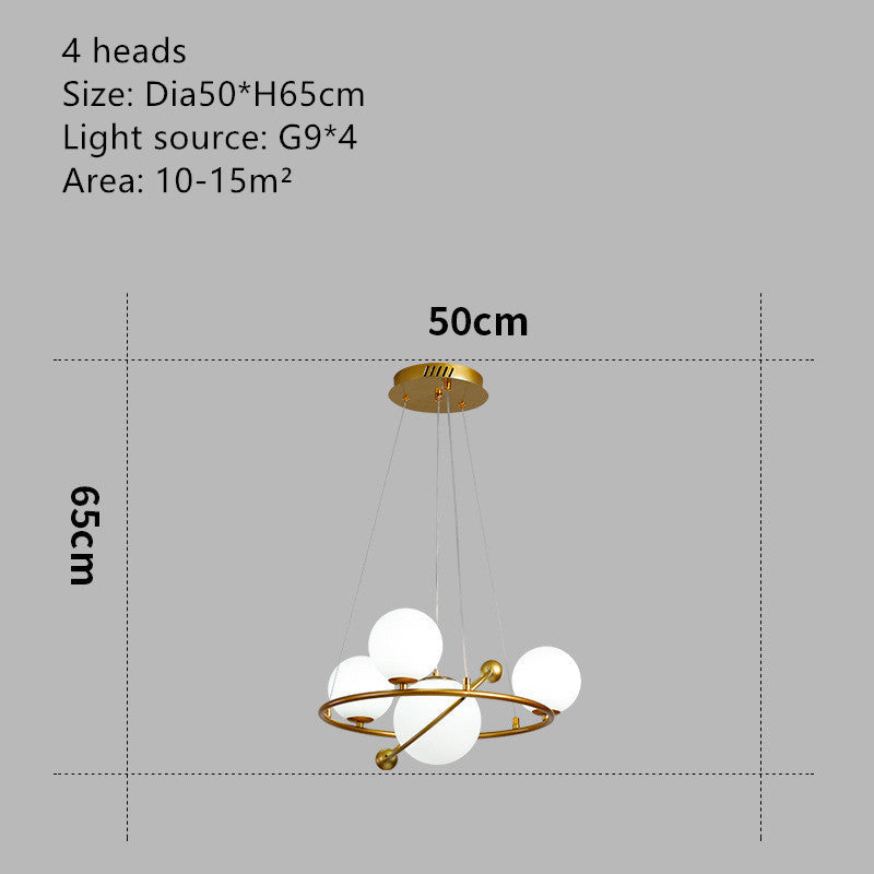 Modern Minimalist Children's Dining Room Personality Creative Fashion Chandelier - Grand Goldman