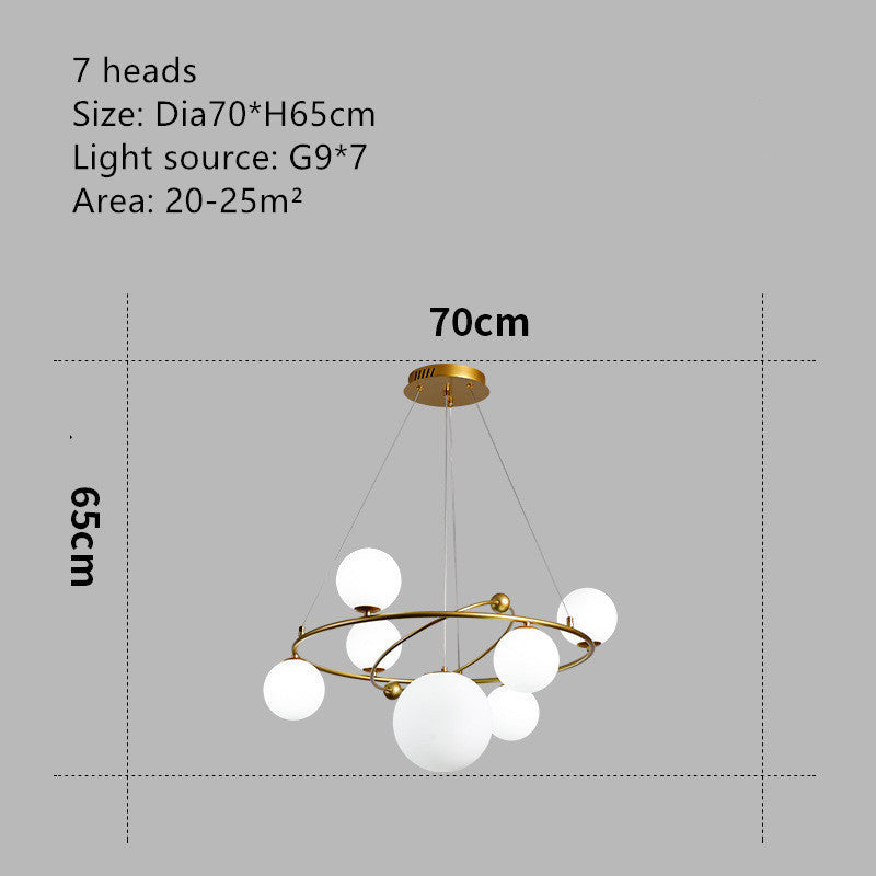 Modern Minimalist Children's Dining Room Personality Creative Fashion Chandelier - Grand Goldman