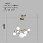 Modern Minimalist Children's Dining Room Personality Creative Fashion Chandelier - Grand Goldman