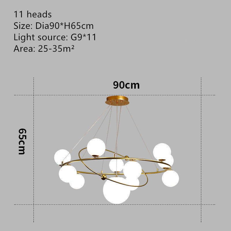 Modern Minimalist Children's Dining Room Personality Creative Fashion Chandelier - Grand Goldman